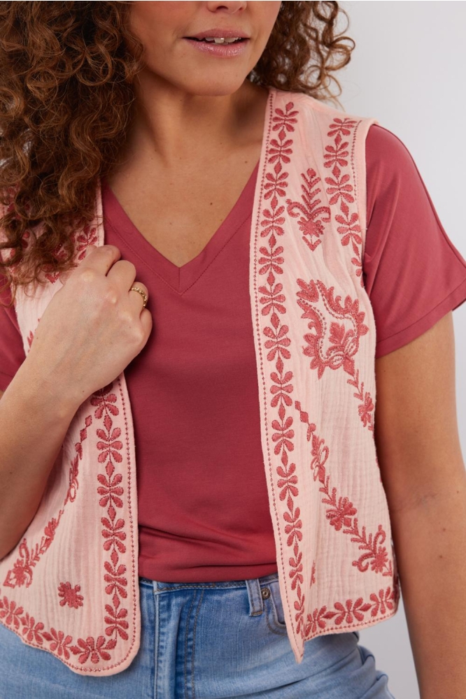 ARDENTES GILET 25ZXJ01 224 BALLET PINK